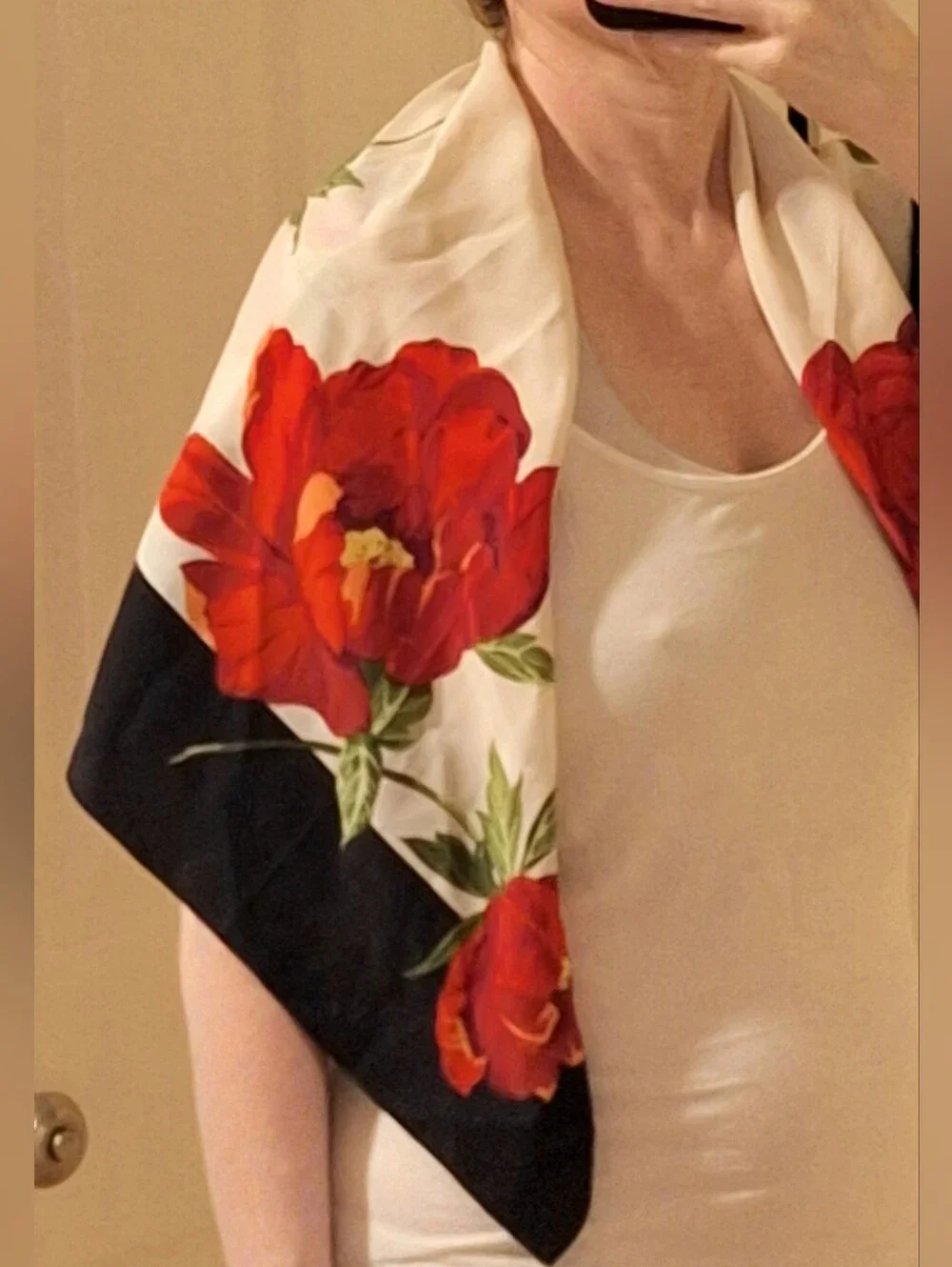 ECHO | Silk, Rose Scarf